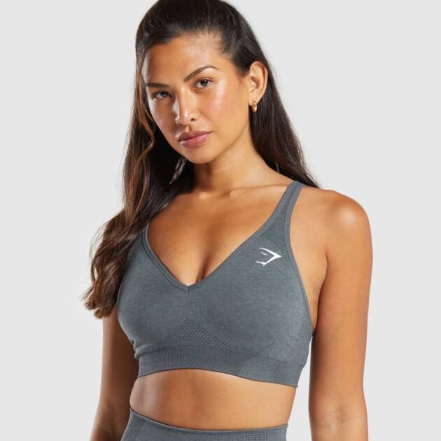 Vital V Neck Sports Bra // GYMSHARK