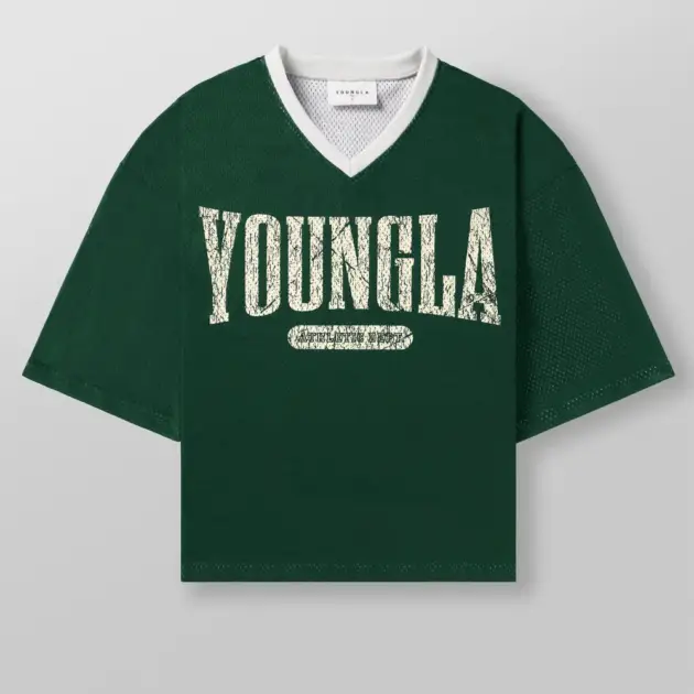 4187 - Varsity Football Cropped Jersey // YOUNGLA