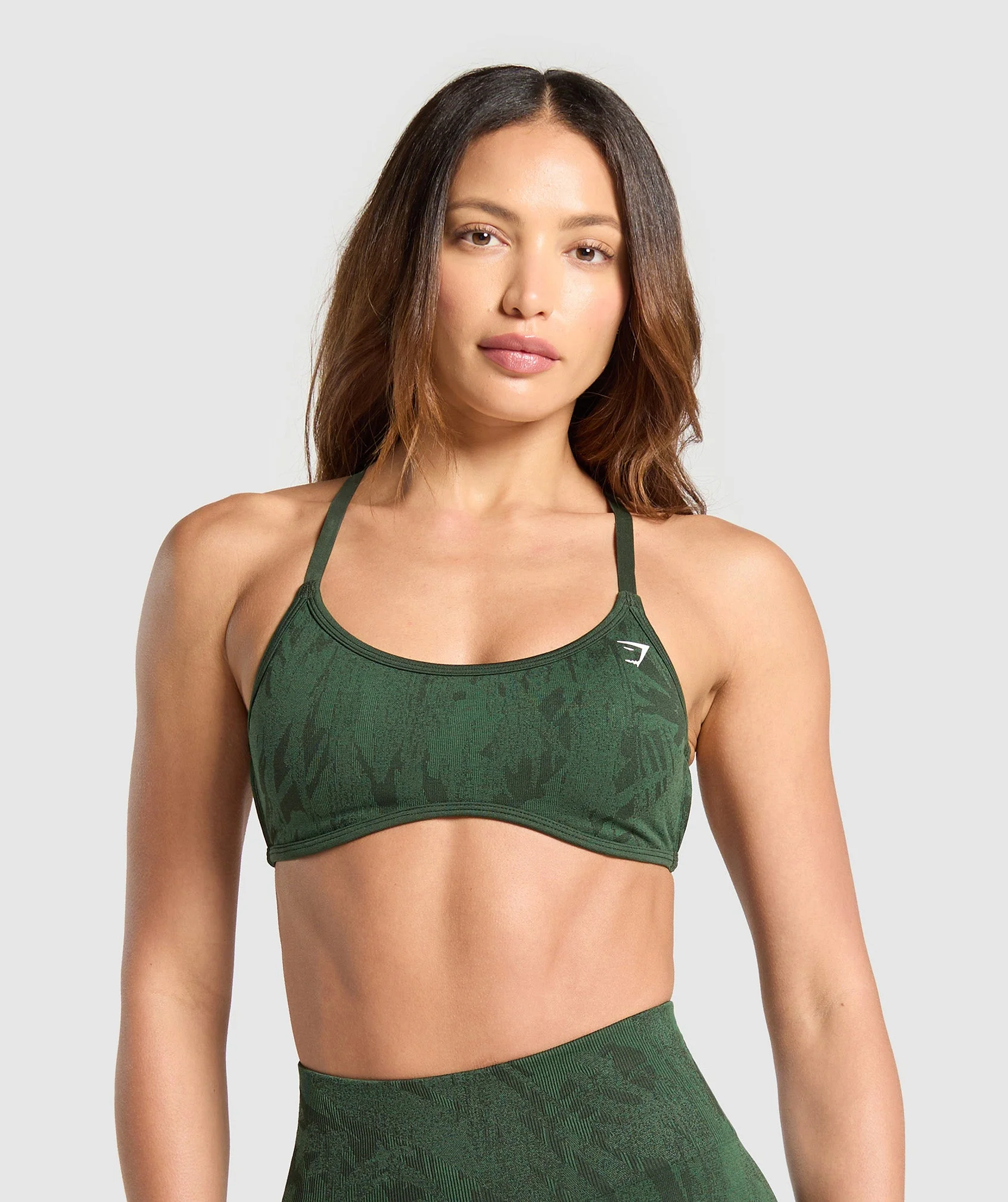 Adapt Camo Cross Back Sports Bra // GYMSHARK