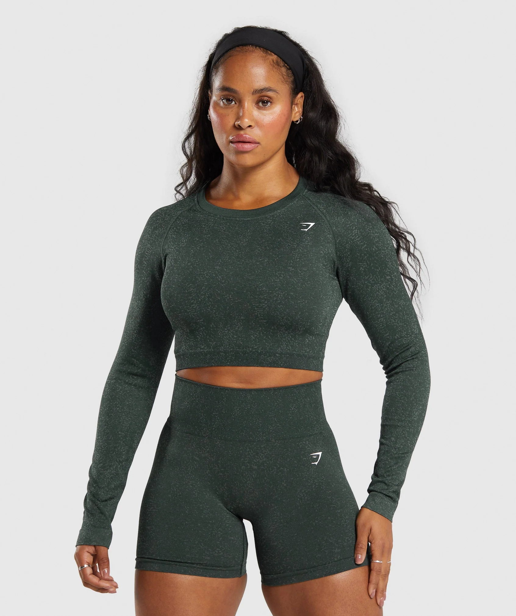 Adapt Fleck Seamless Long Sleeve Crop Top // GYMSHARK