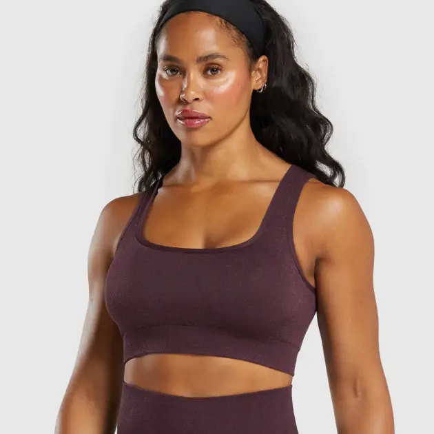Adapt Fleck Sports Bra Steel Purple // GYMSHARK