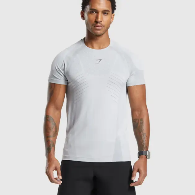 Apex Seamless T-Shirt Medium Grey // GYMSHARK
