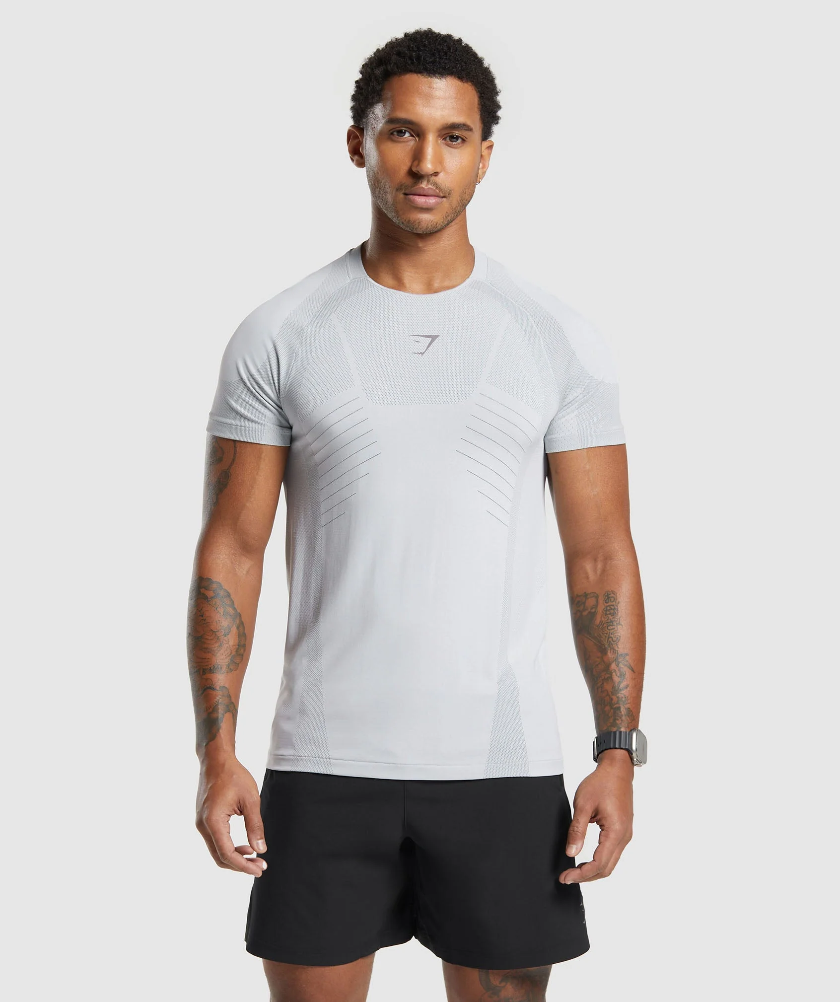 Apex Seamless T-Shirt Medium Grey // GYMSHARK