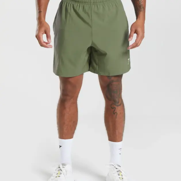 Arrival 7" Shorts Core Olive // GYMSHARK