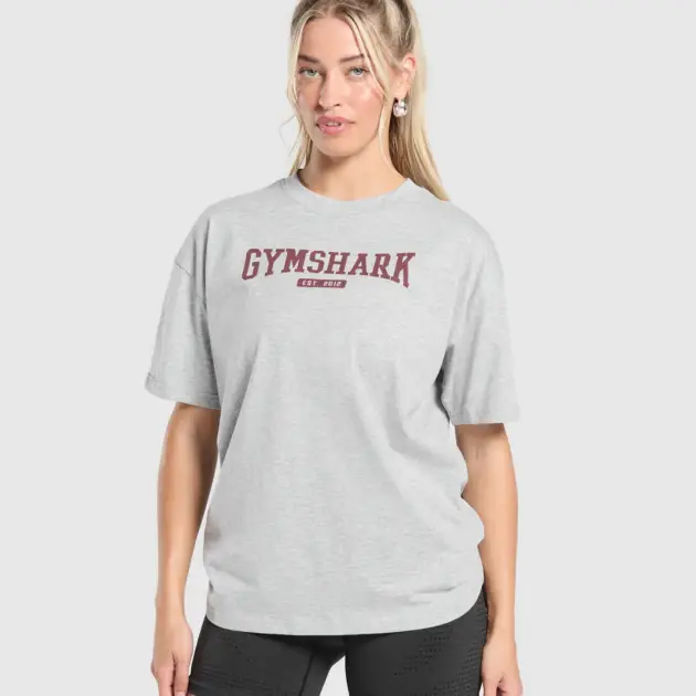 Collegiate Lifestyle Oversized T-Shirt // GYMSHARK