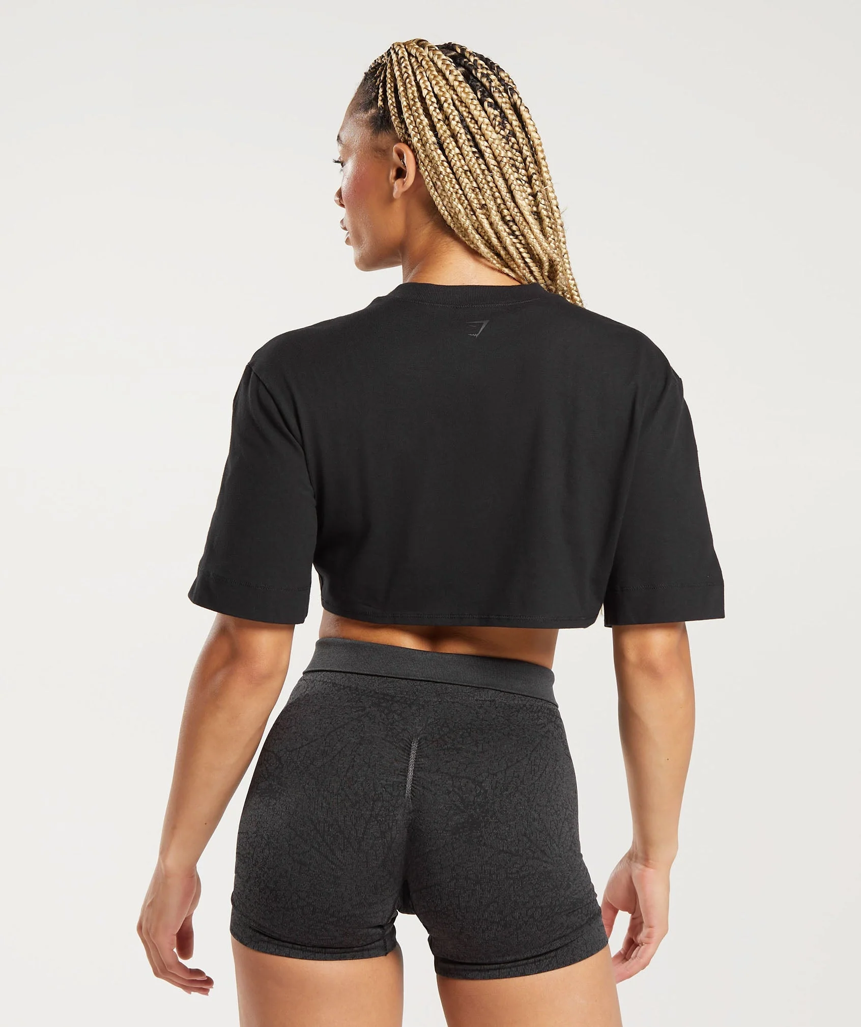 Cotton Boxy Crop Top // GYMSHARK - Image 2