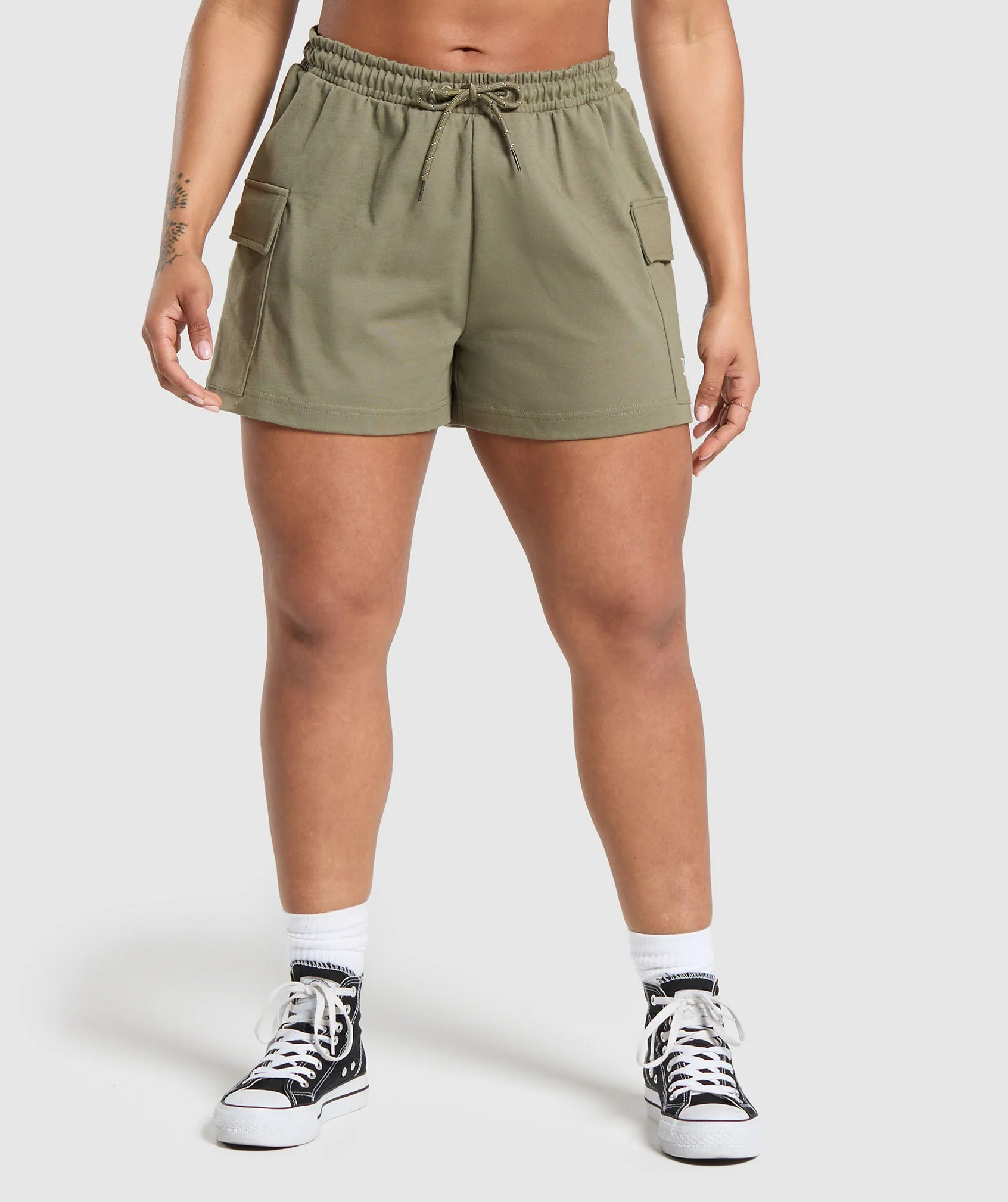 Cargo Pocket Shorts Utility Green // GYMSHARK