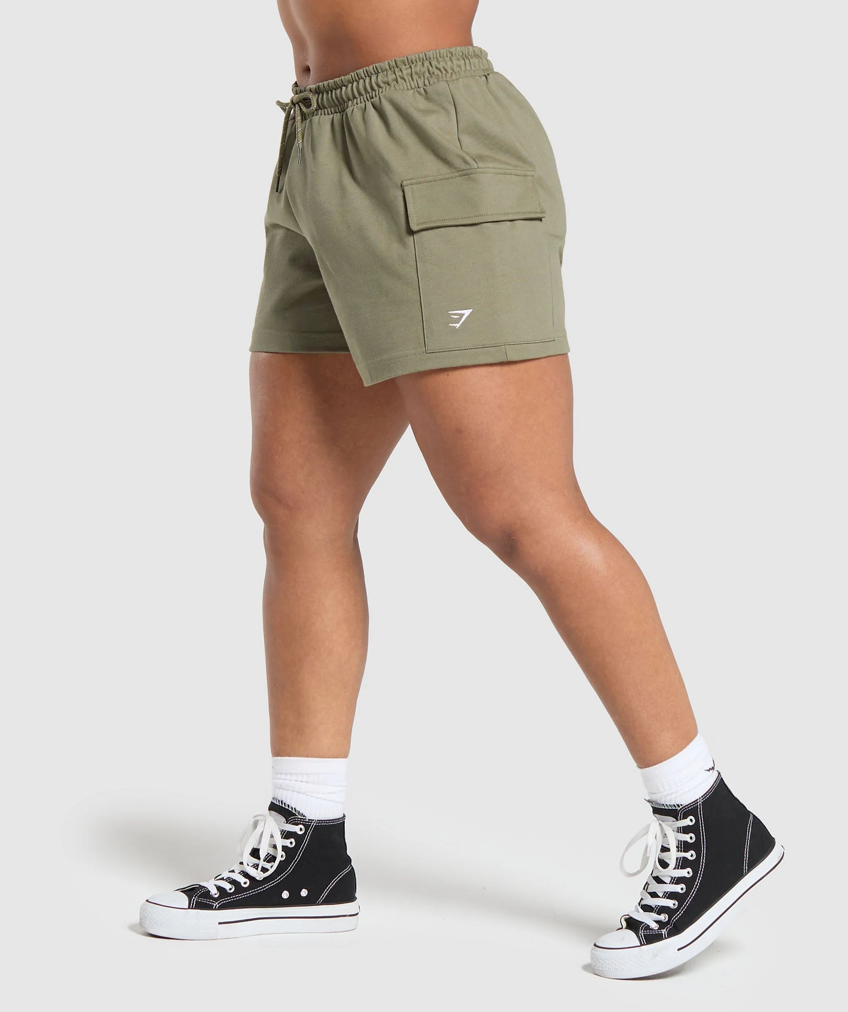 Cargo Pocket Shorts Utility Green // GYMSHARK - Image 3