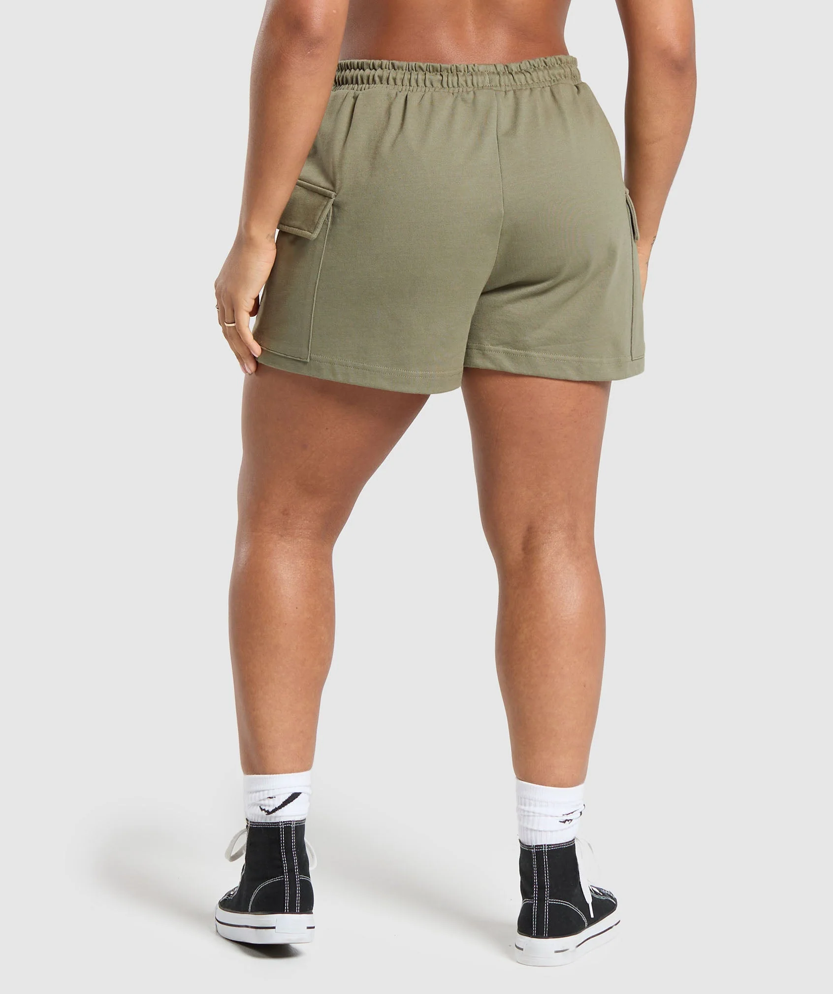 Cargo Pocket Shorts Utility Green // GYMSHARK - Image 2