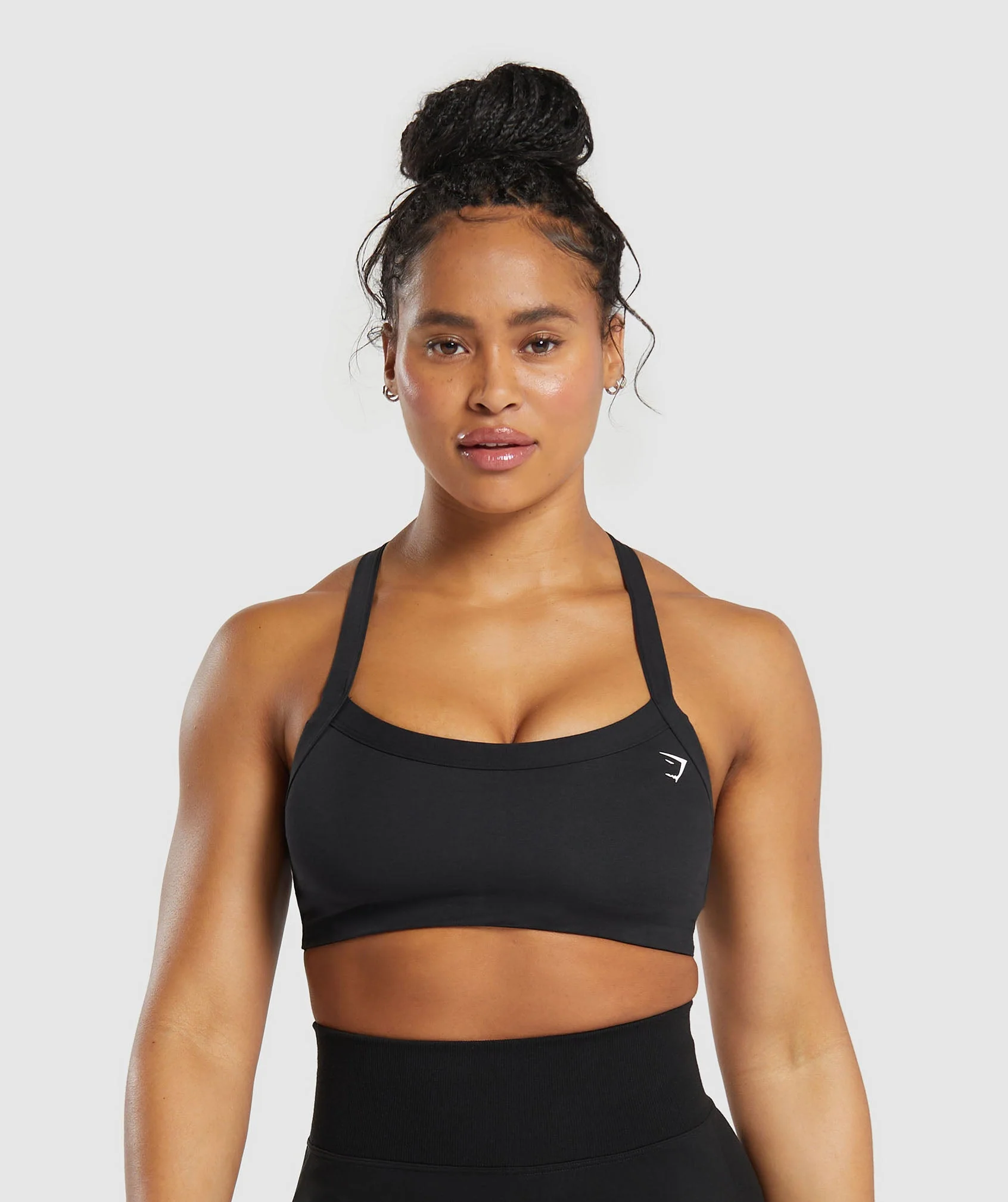 Cotton Lifting Sports Bra Black // GYMSHARK