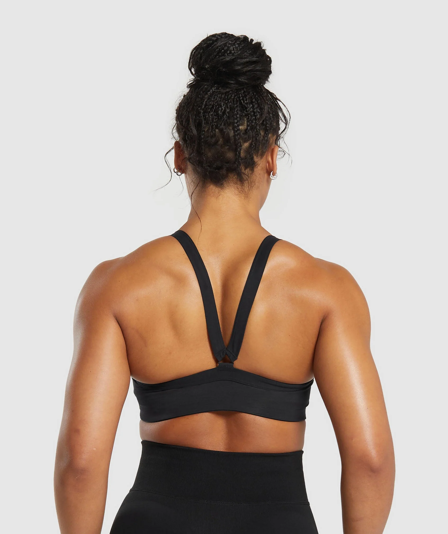 Cotton Lifting Sports Bra Black // GYMSHARK - Image 2
