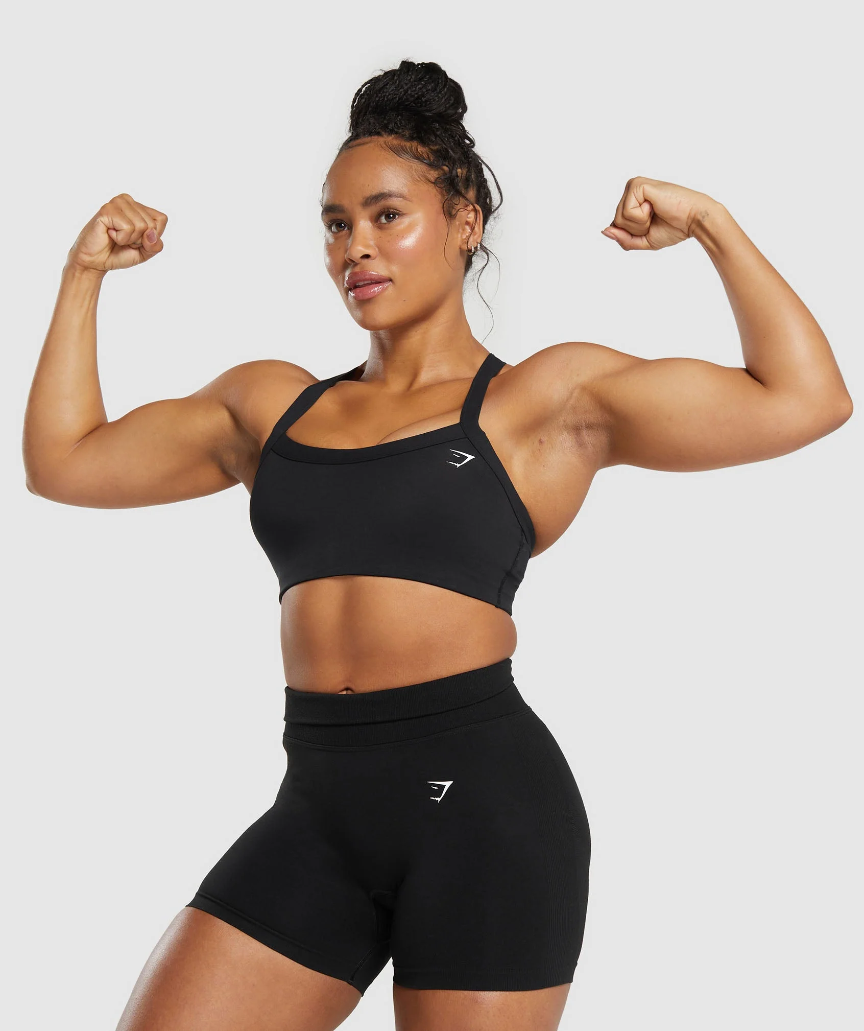 Cotton Lifting Sports Bra Black // GYMSHARK - Image 3