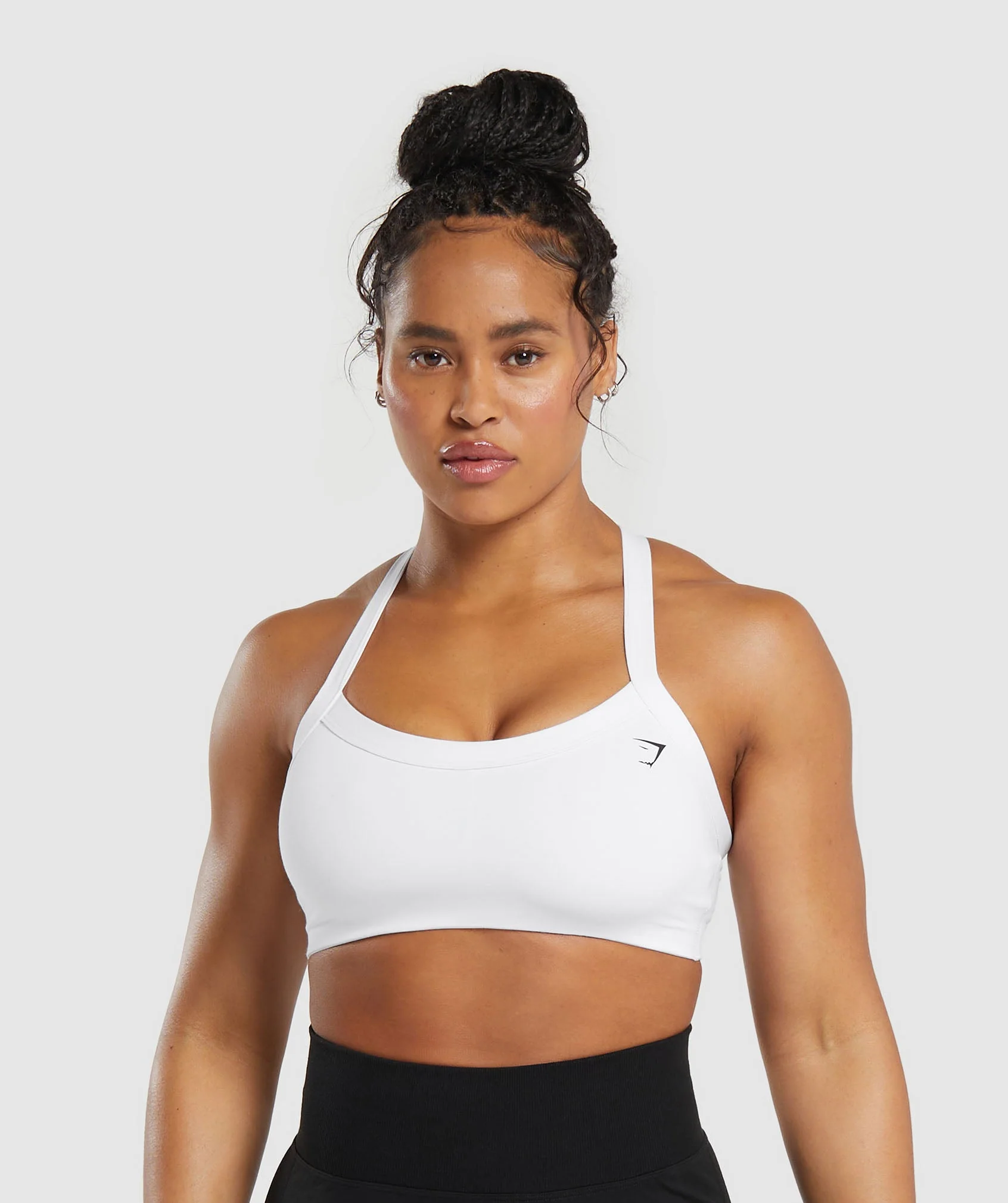 Cotton Lifting Sports Bra Withe // GYMSHARK