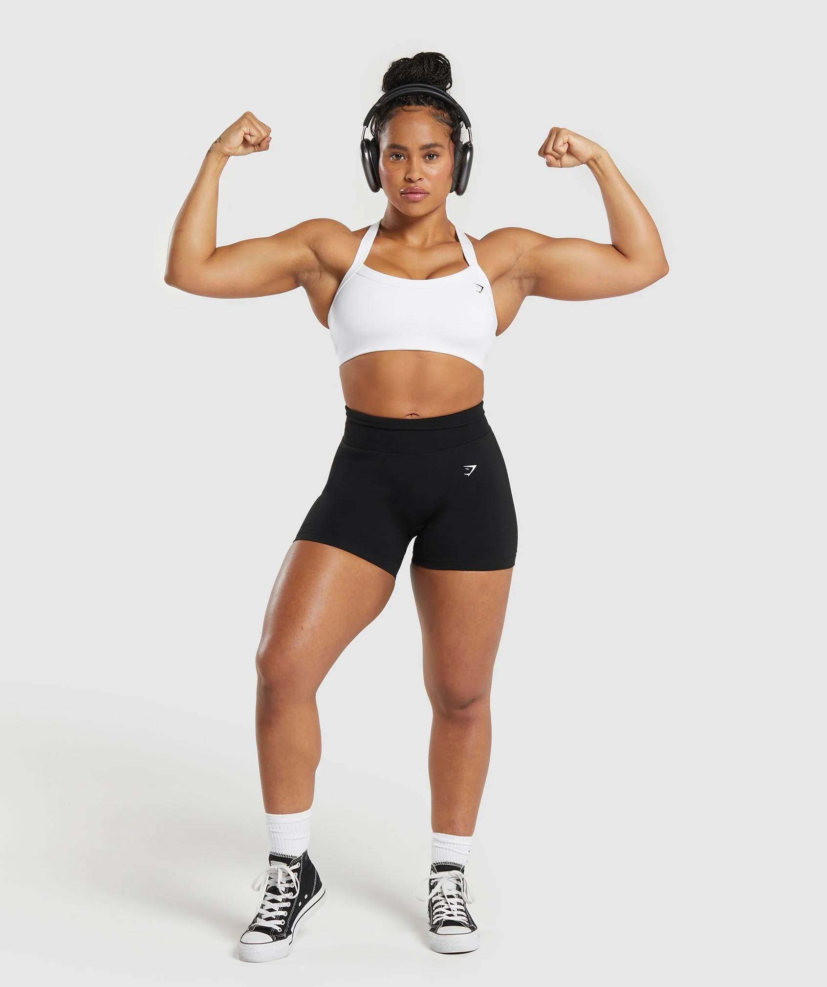 Cotton Lifting Sports Bra Withe // GYMSHARK - Image 3