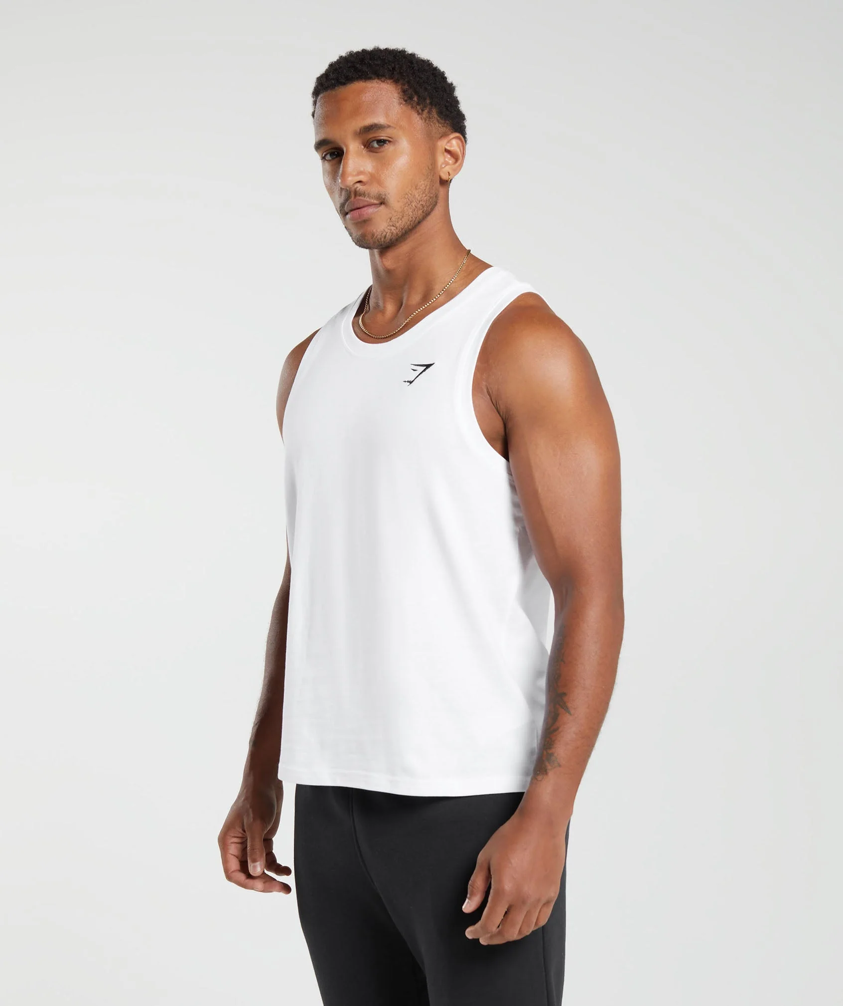 Crest Tank White // GYMSHARK - Image 2