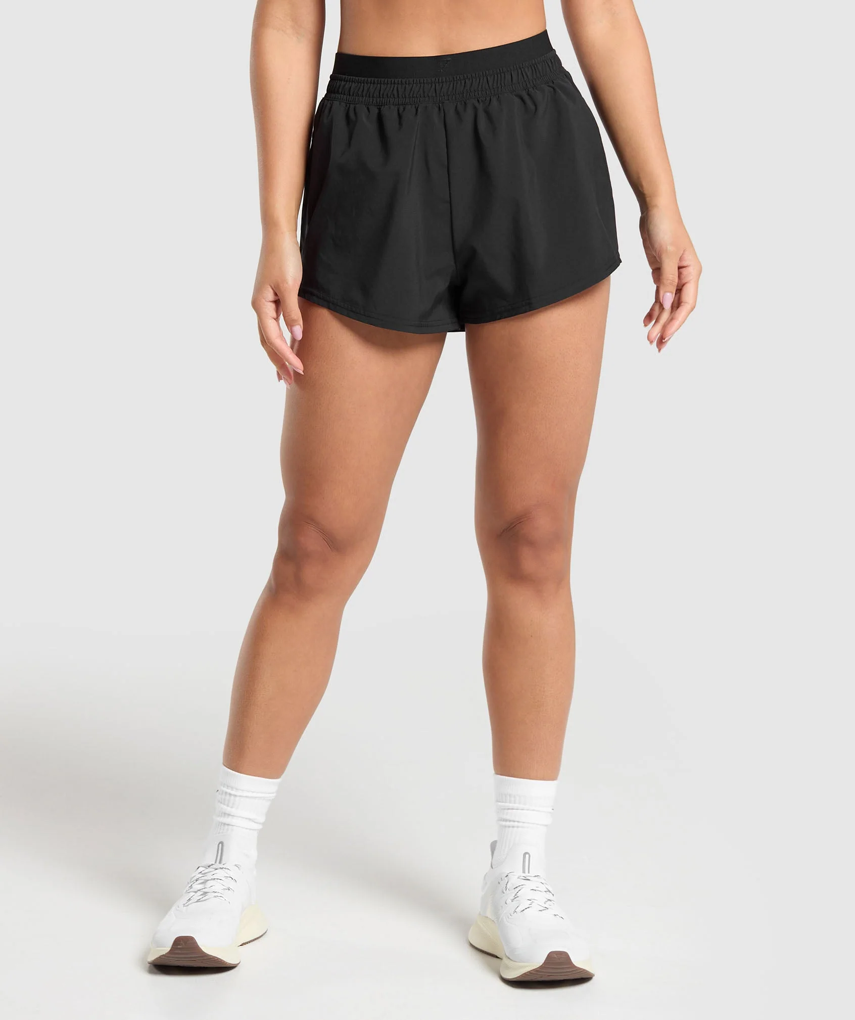 Double Waistband Shorts Black // GYMSHARK