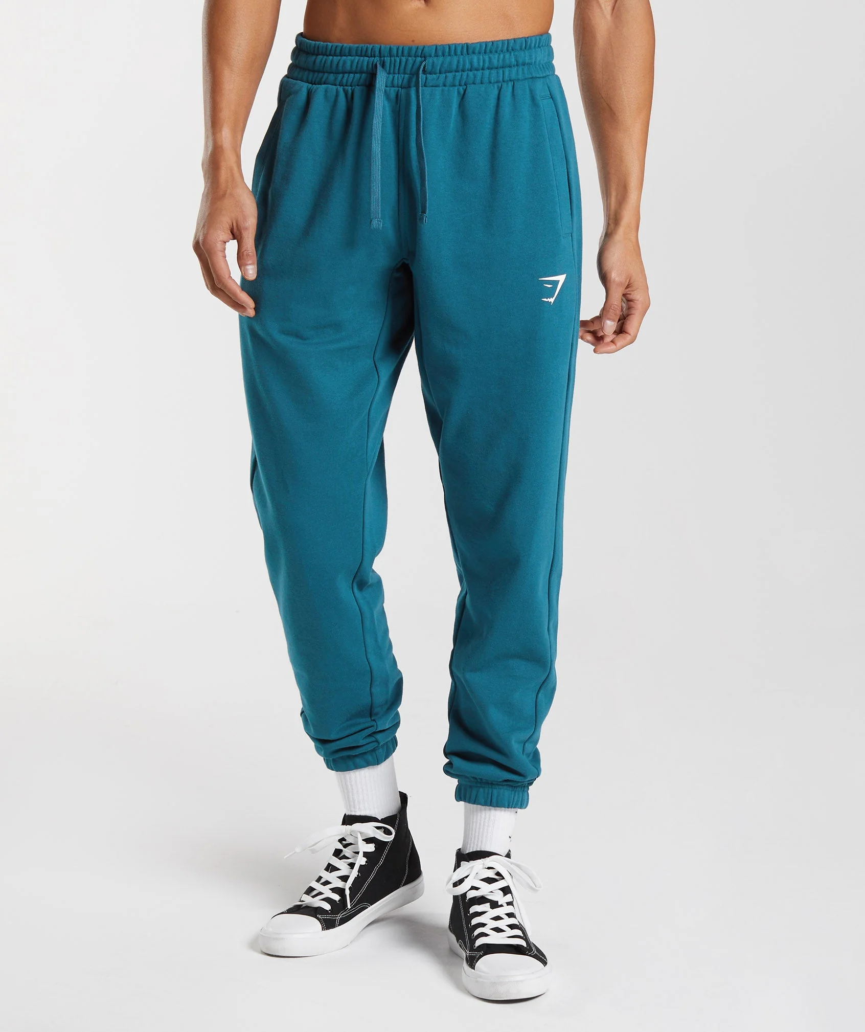 Essential Oversized Joggers Atlantic Blue // GYMSHARK