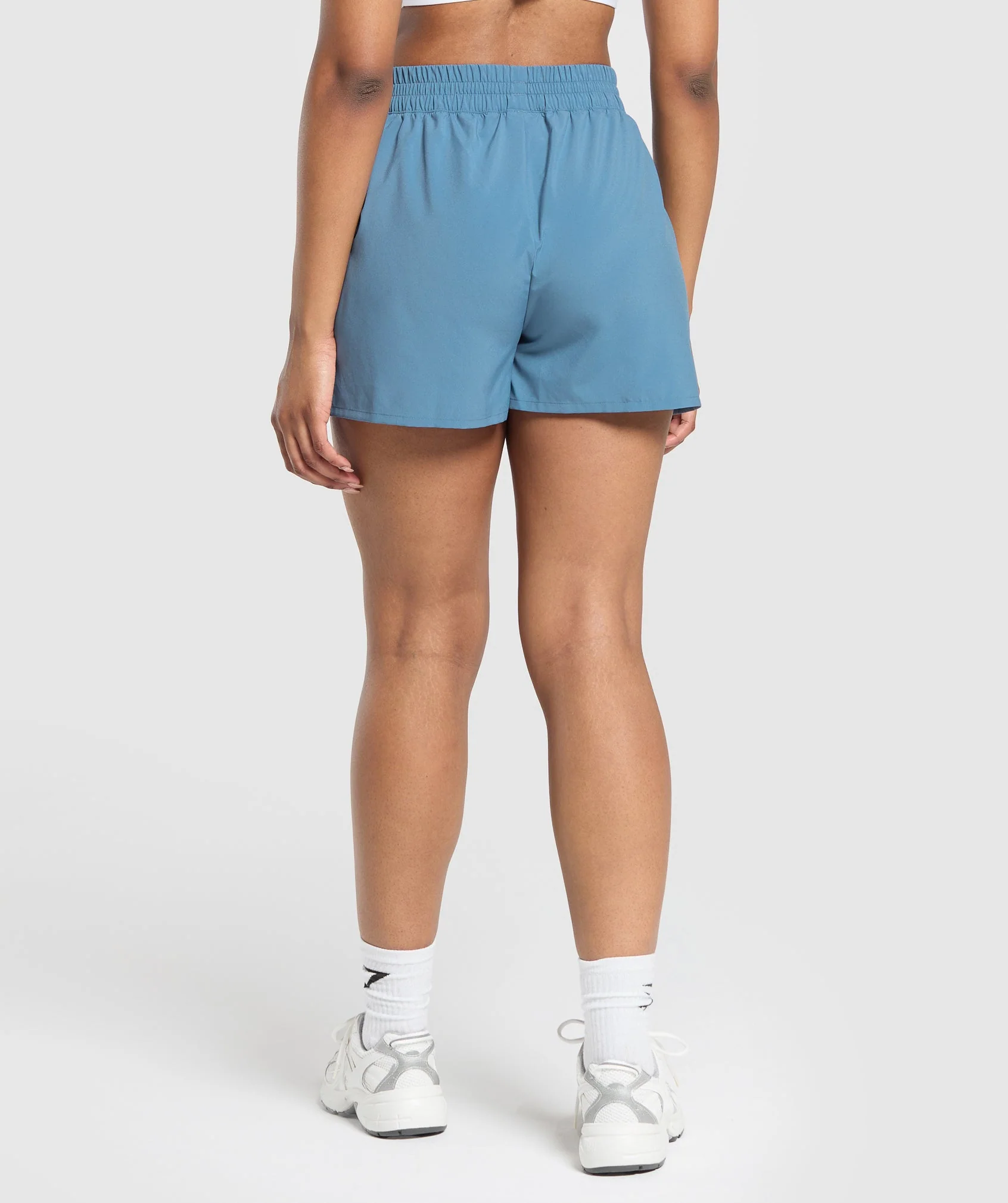 Pintuck Shorts Faded Blue // GYMSHARK - Image 2