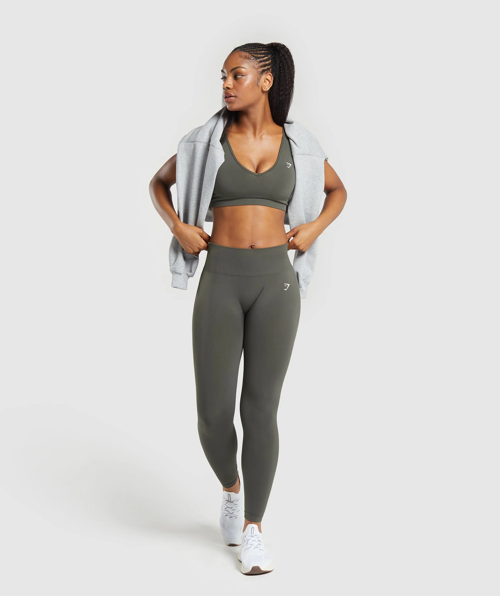Everyday Seamless Leggings Strength Green // GYMSHARK - Image 3