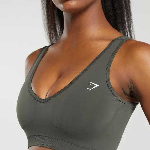 Everyday Seamless Sports Bra Green // GYMSHARK