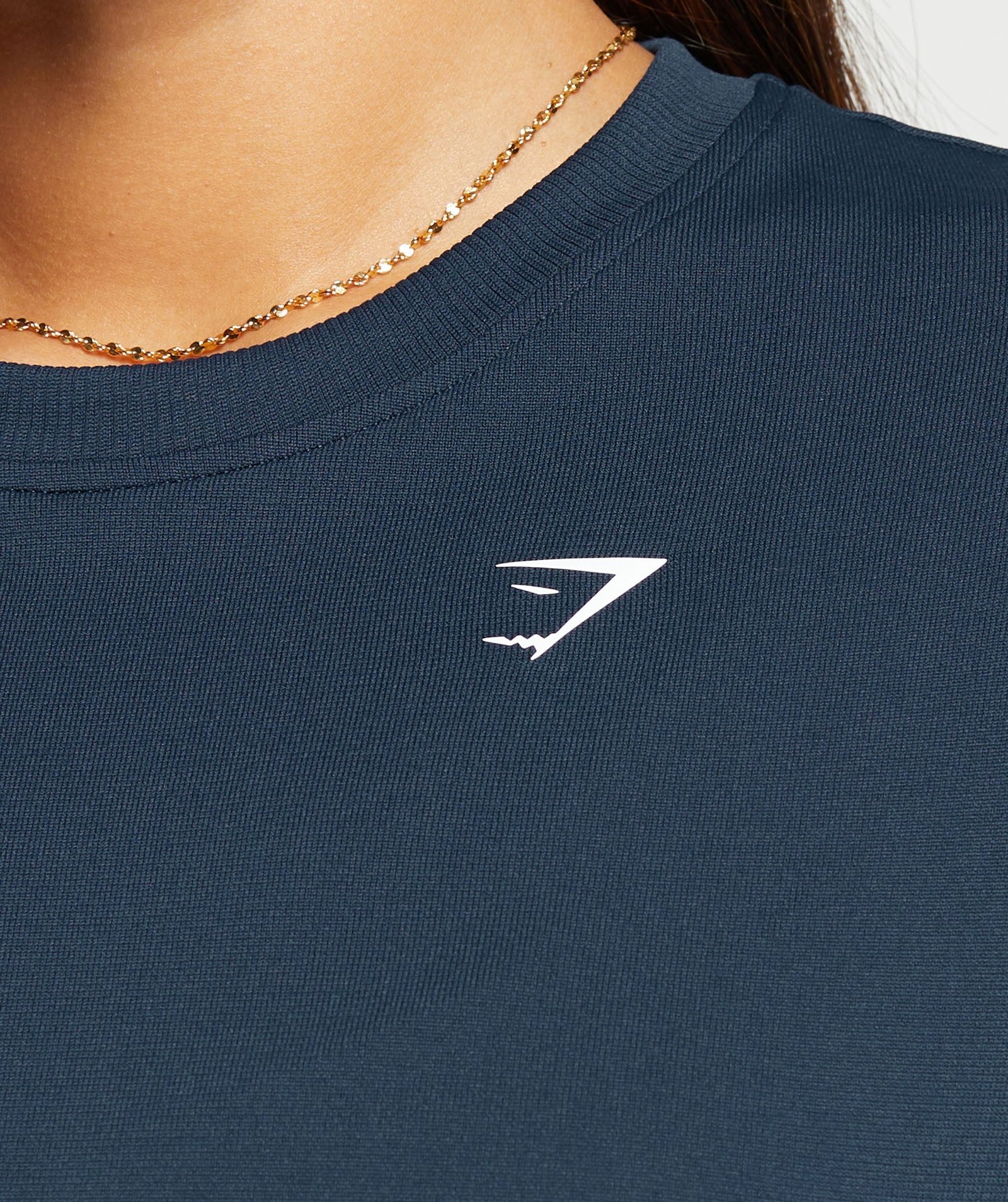 Everyday Seamless T-Shirt Navy // GYMSHARK - Image 4