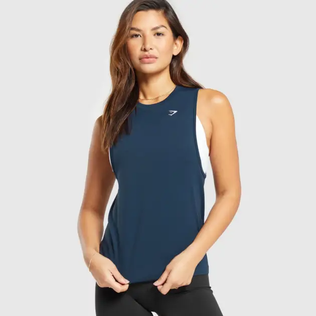 Everyday Seamless Tank Navy // GYMSHARK