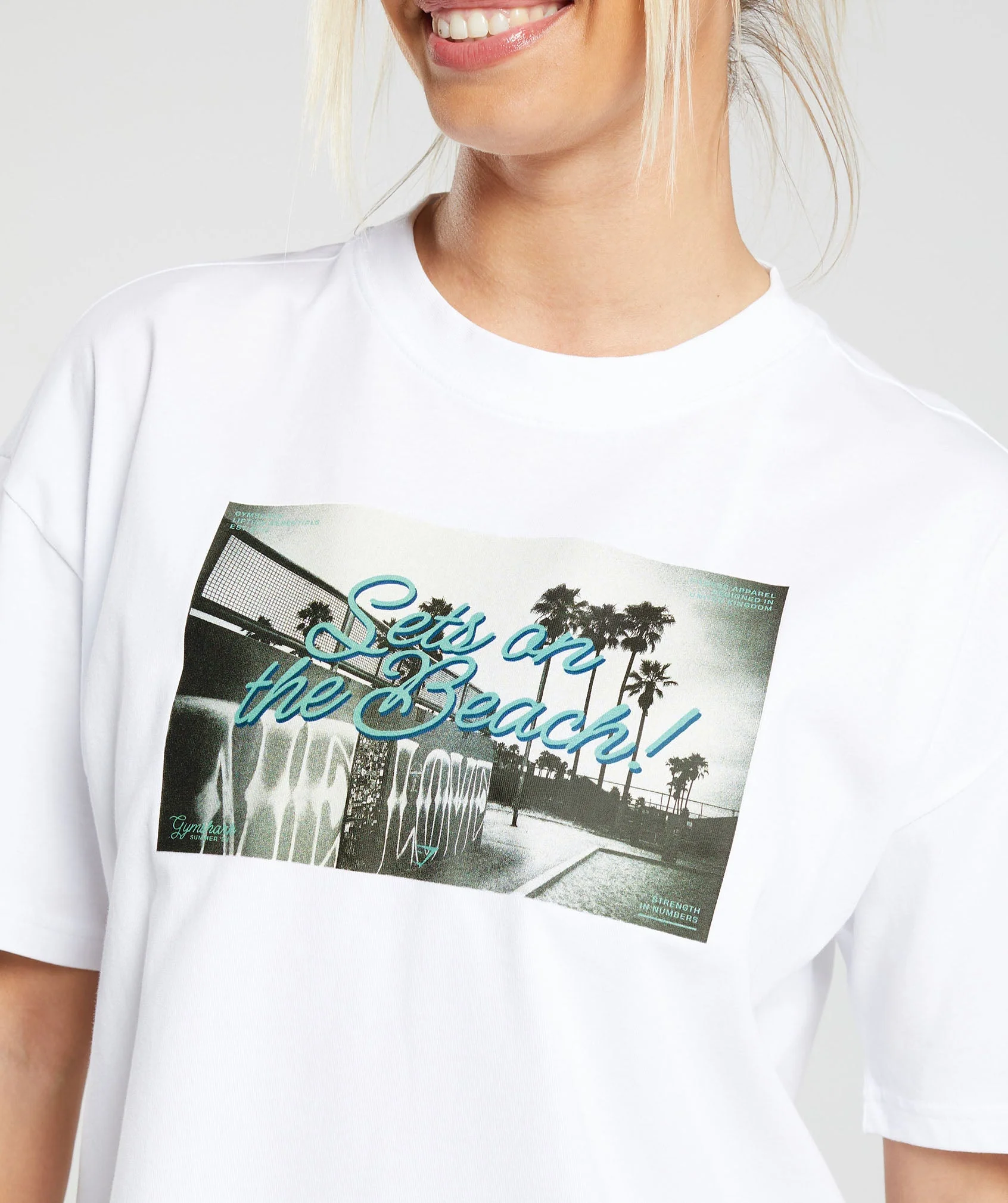 Sets On The Beach Oversized T-Shirt // GYMSHARK - Image 3