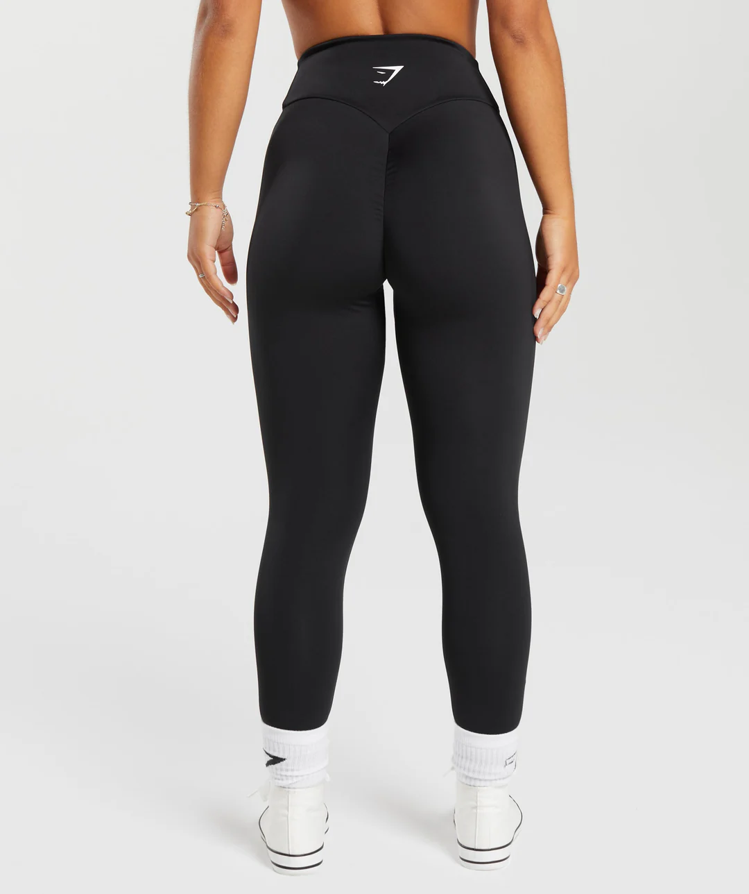 Power Regular Leggings Black // GYMSHARK - Image 2