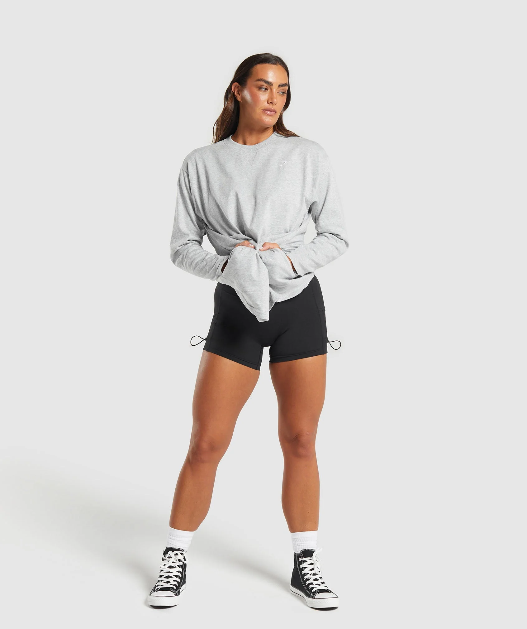 Heavyweight Cotton Long Sleeve Top // GYMSHARK - Image 3