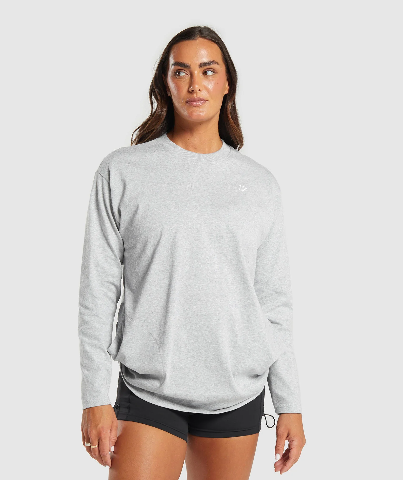 Heavyweight Cotton Long Sleeve Top // GYMSHARK