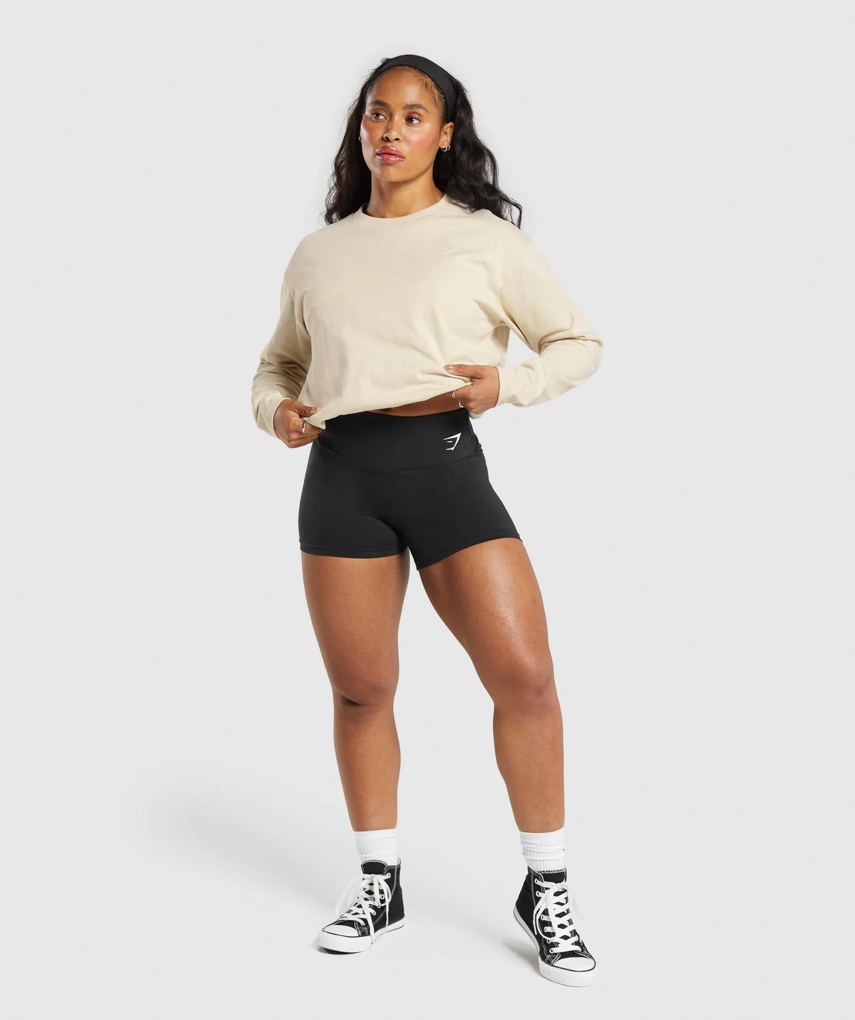 Heavyweight Cotton Long Sleeve Top // GYMSHARK - Image 4