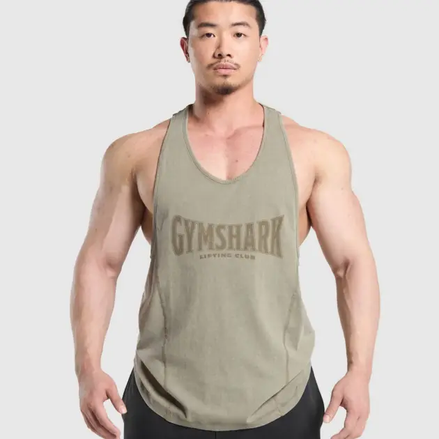 Heritage Washed Stringer // GYMSHARK