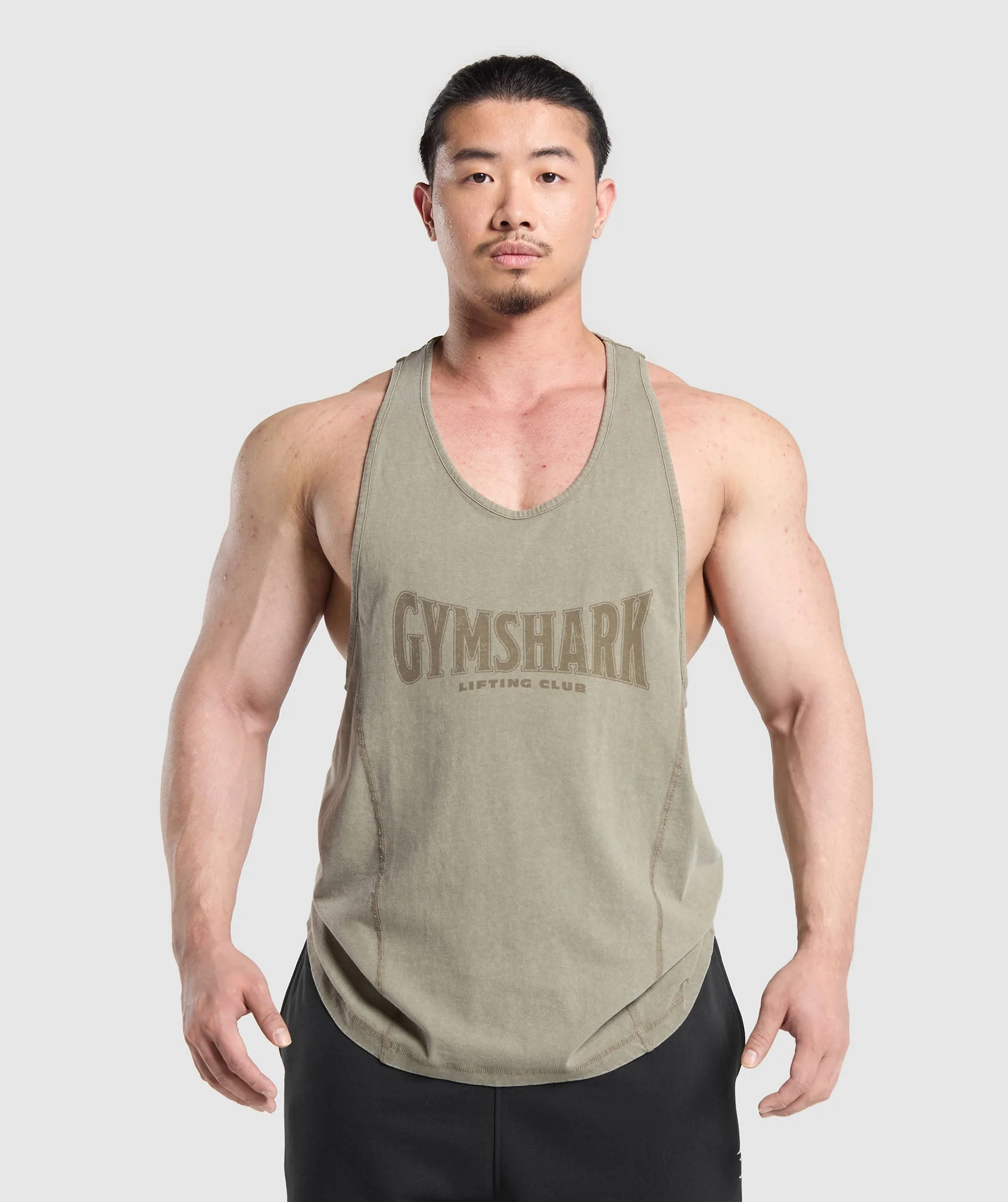 Heritage Washed Stringer // GYMSHARK