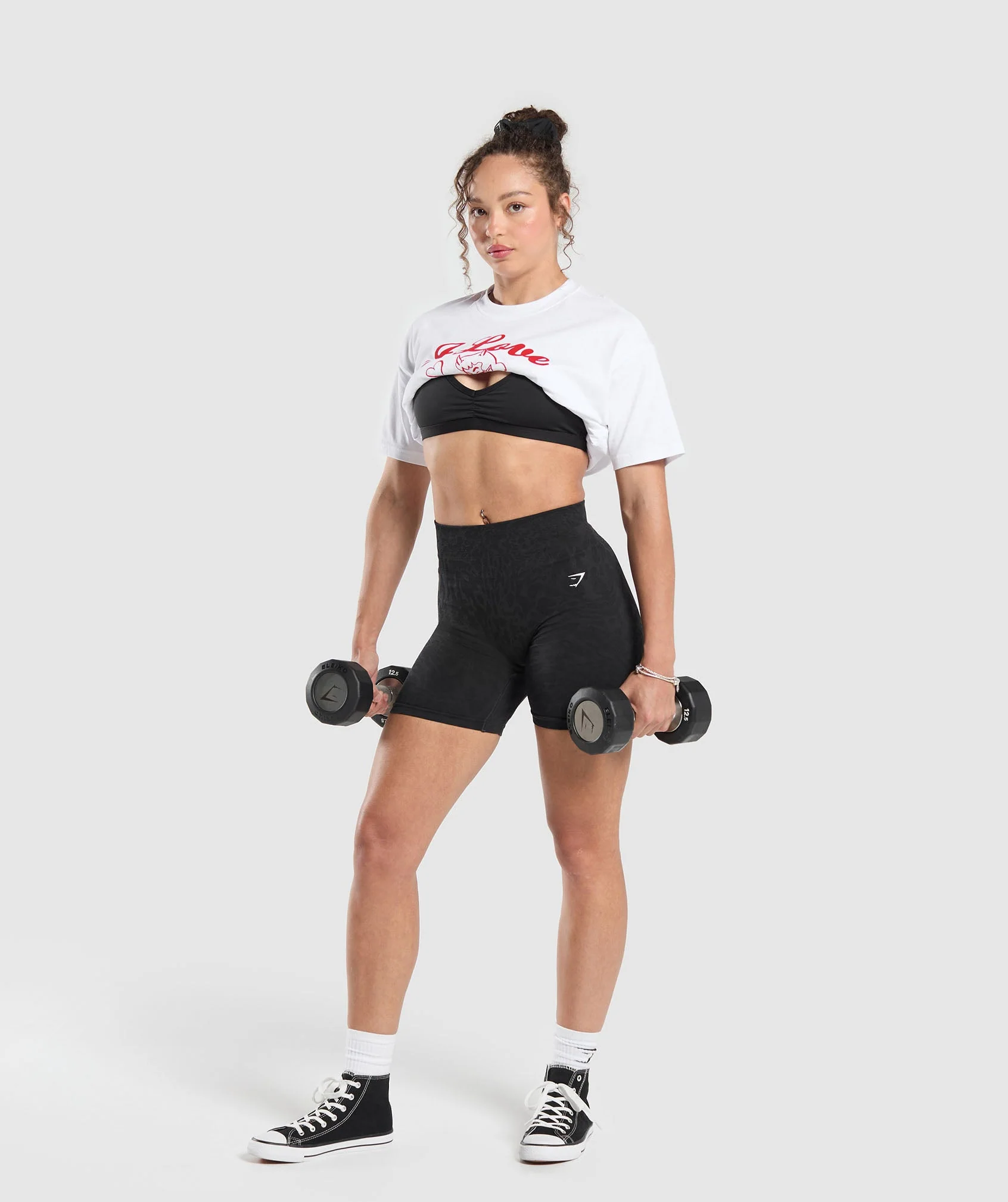 I Love Squats Graphic Oversized Tee // GYMSHARK - Image 3