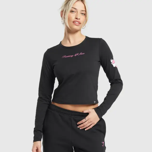 TATTOO MIDI LONG SLEEVE T-SHIRT // GYMSHARK