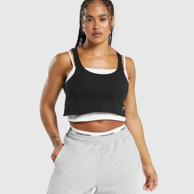 LIFTING 2 IN 1 CROP TANK // GYMSHARK