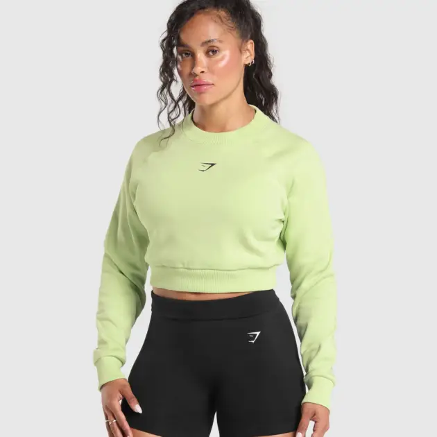 DUMBELLS & DEADLIFTS CROP SWEATER // GYMSHARK