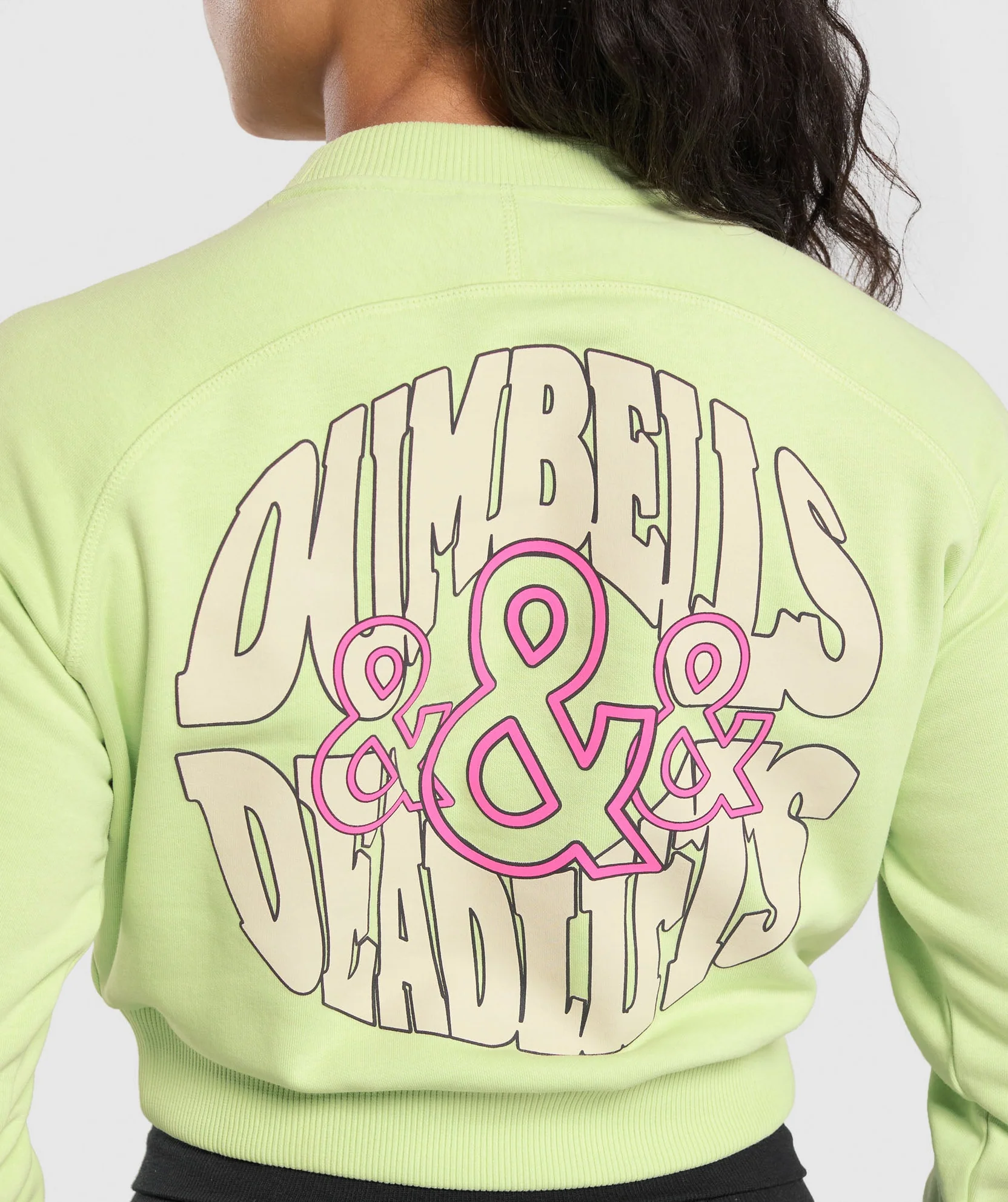 DUMBELLS & DEADLIFTS CROP SWEATER // GYMSHARK - Image 3