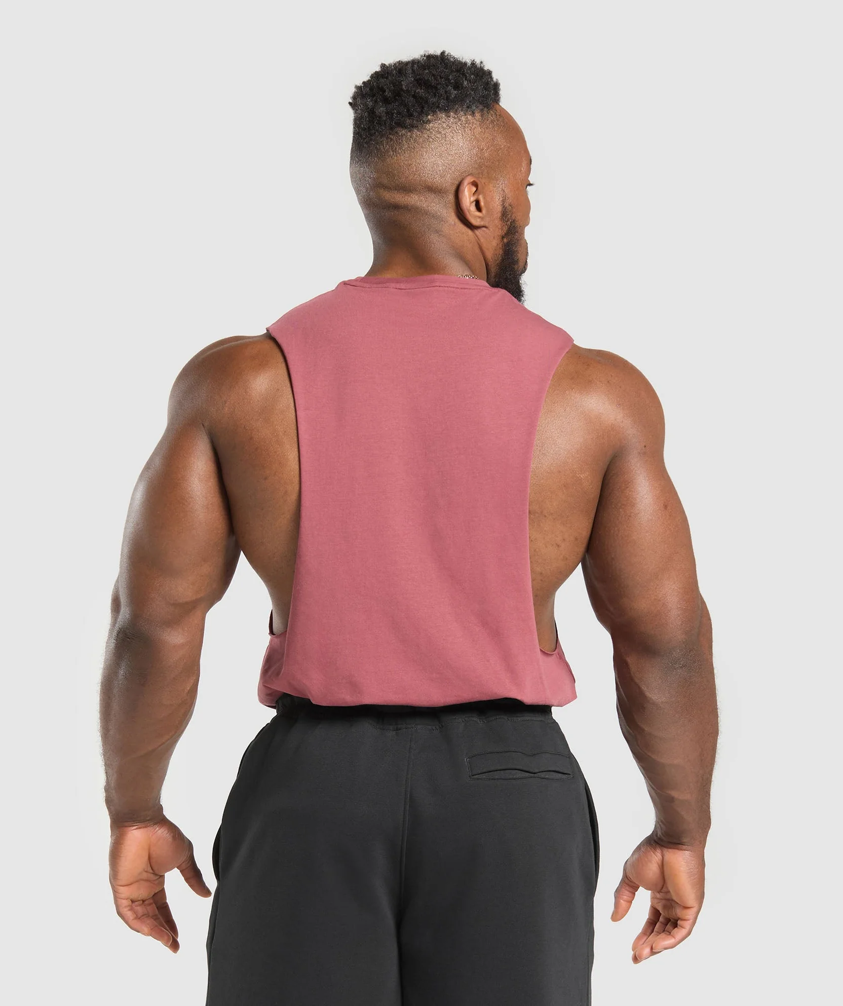 CRITICAL DROP ARM TANK Washed Berry Pink // GYMSHARK - Image 2