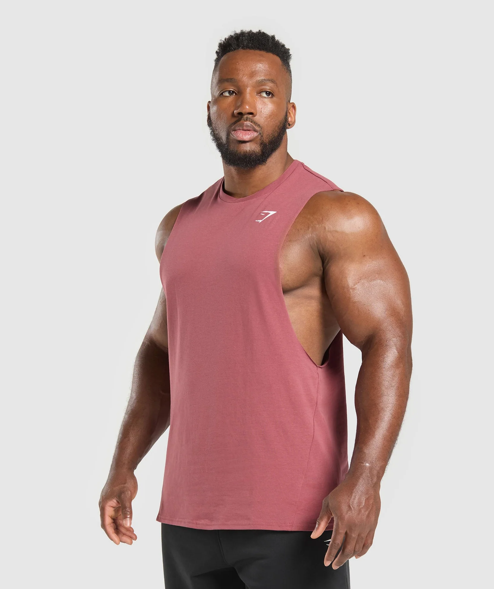 CRITICAL DROP ARM TANK Washed Berry Pink // GYMSHARK - Image 3