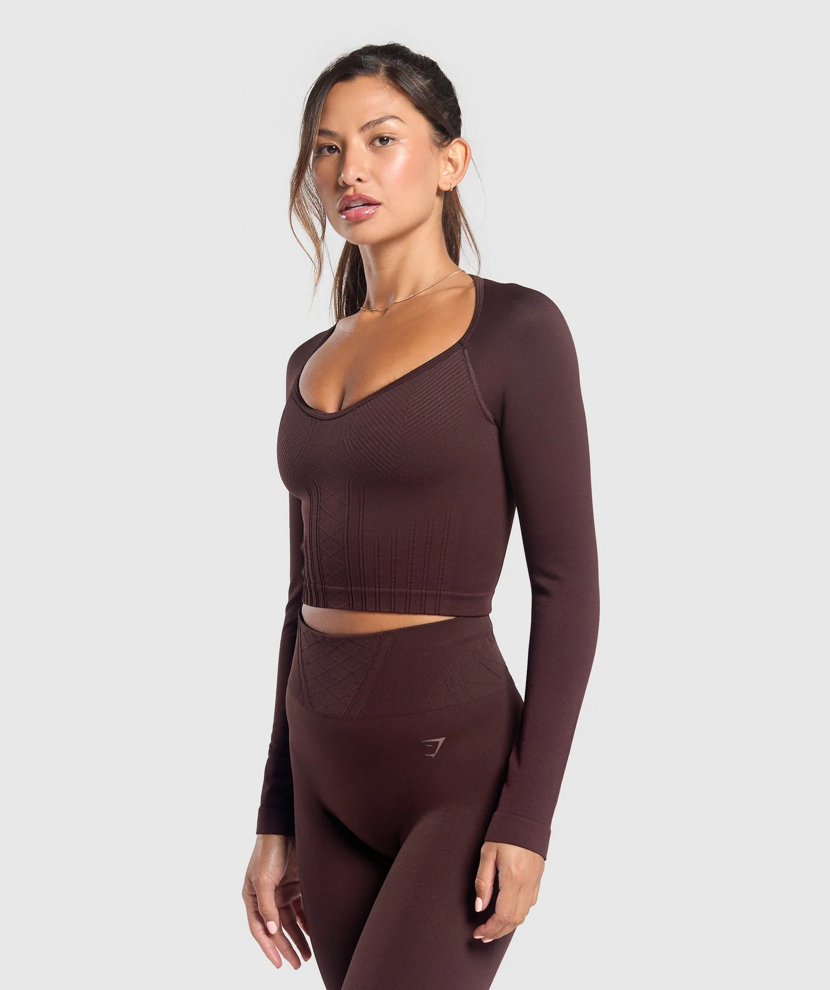 CORSET SEAMLESS LONG SLEEVE TOP // GYMSHARK - Image 3