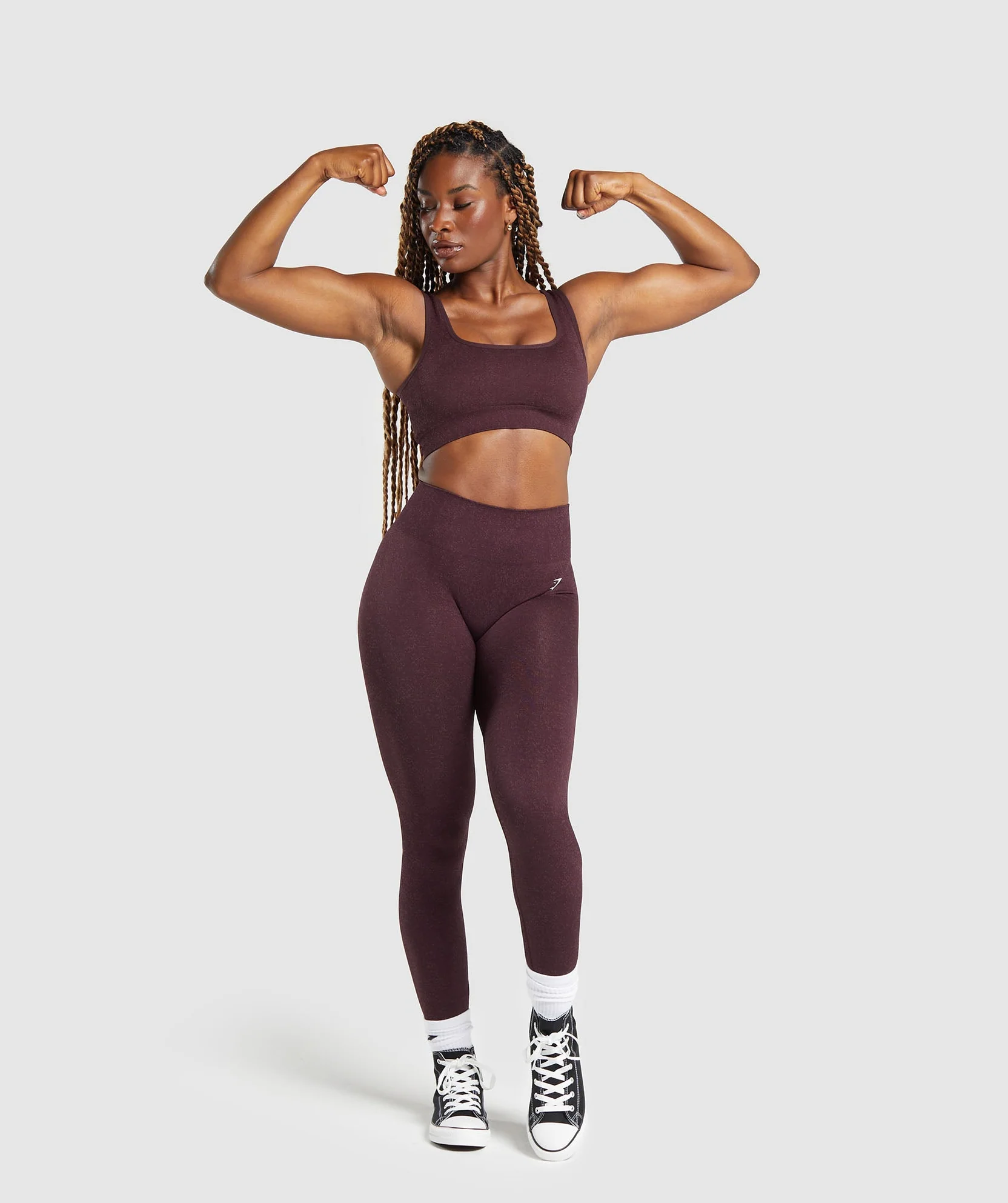 ADAPT FLECK SEAMLESS LEGGINGS DEPTH PURPLE // GYMSHARK - Image 3