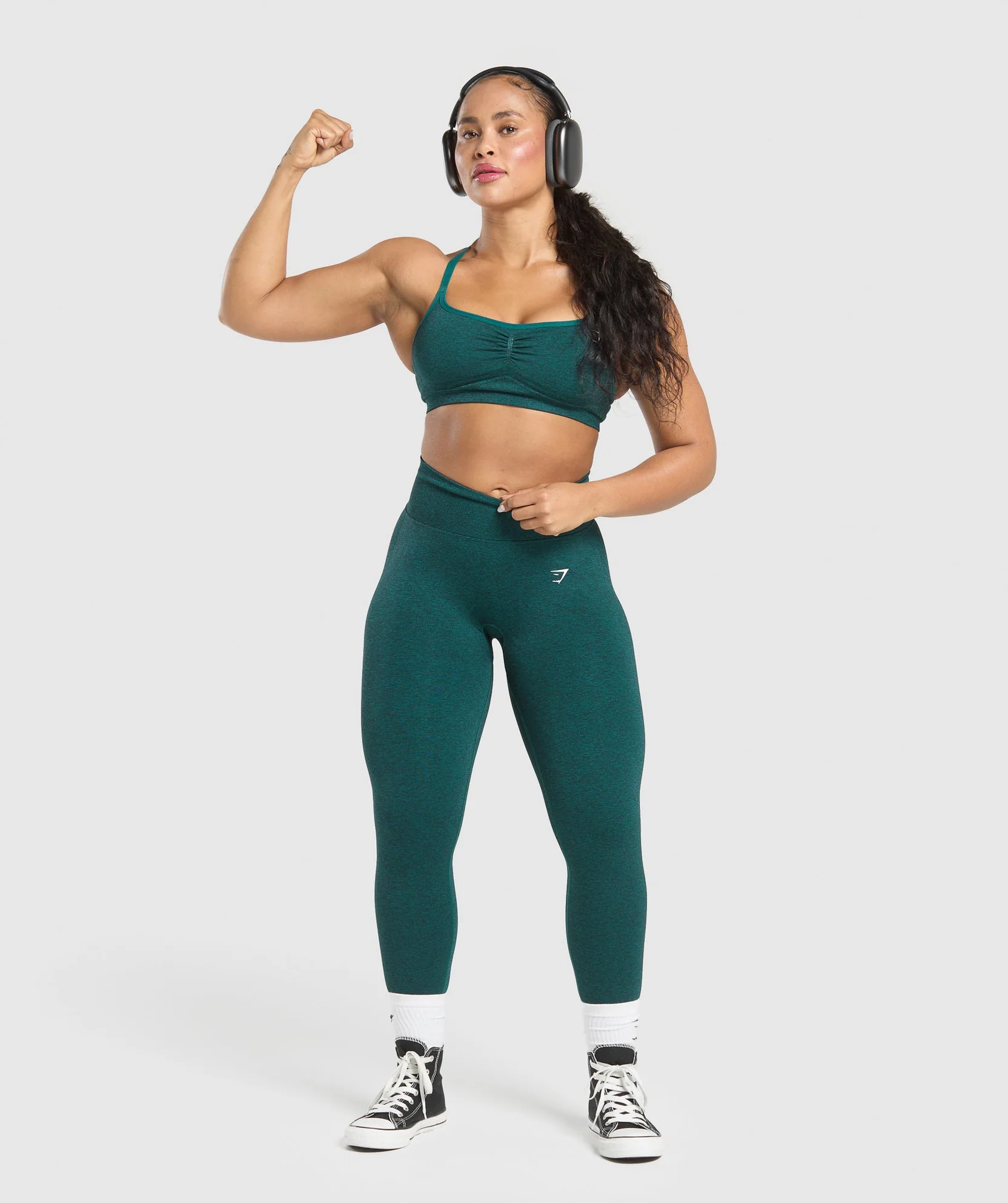 LIFT SEAMLESS LEGGINGS Functional Teal // GYMSHARK - Image 3