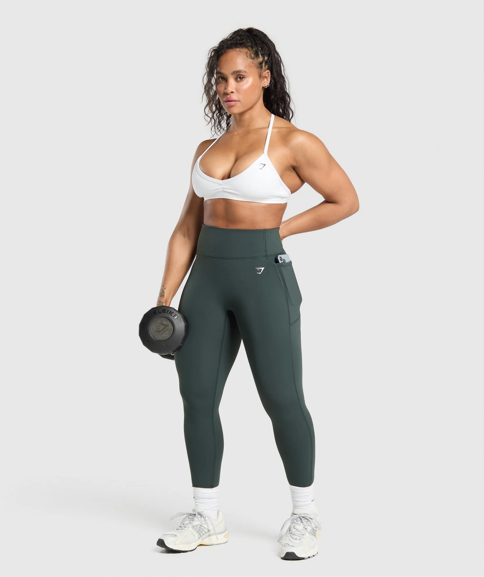 LIFTING POCKET LEGGINGS Darkest Teal // GYMSHARK - Image 3