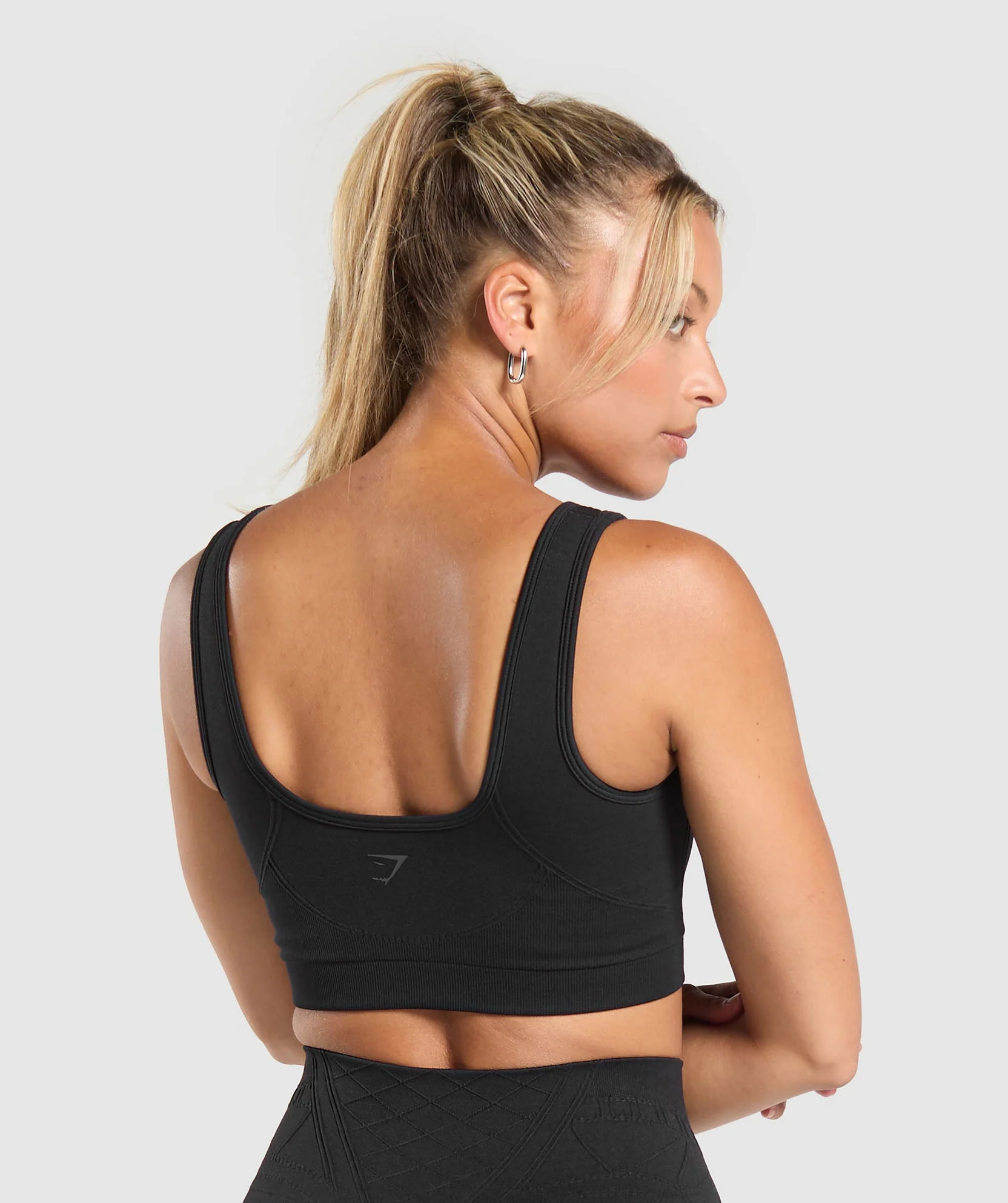 CORSET SEAMLESS SPORTS BRA Black // GYMSHARK - Image 2