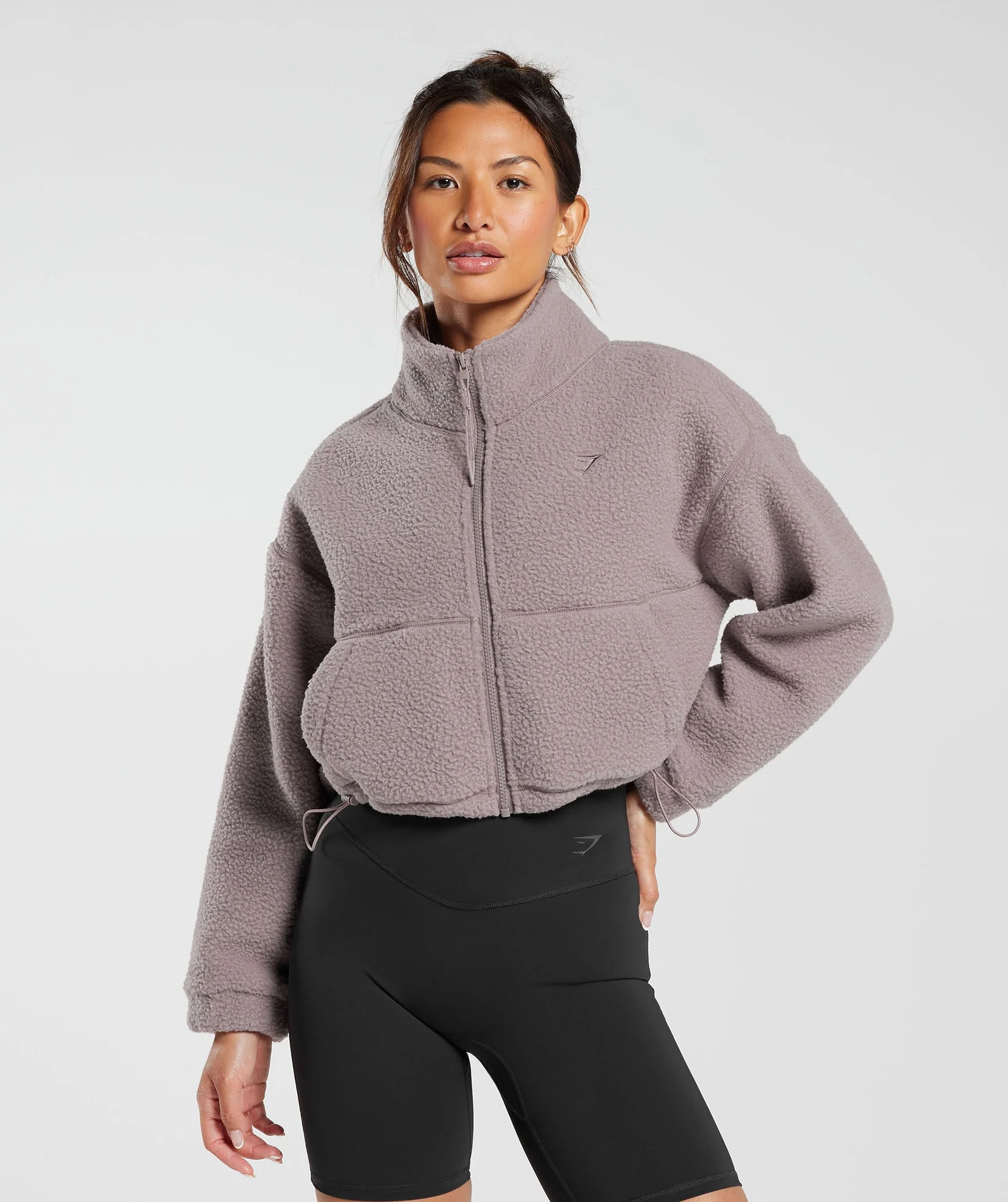 ELEVATE FLEECE MIDI JACKET // GYMSHARK