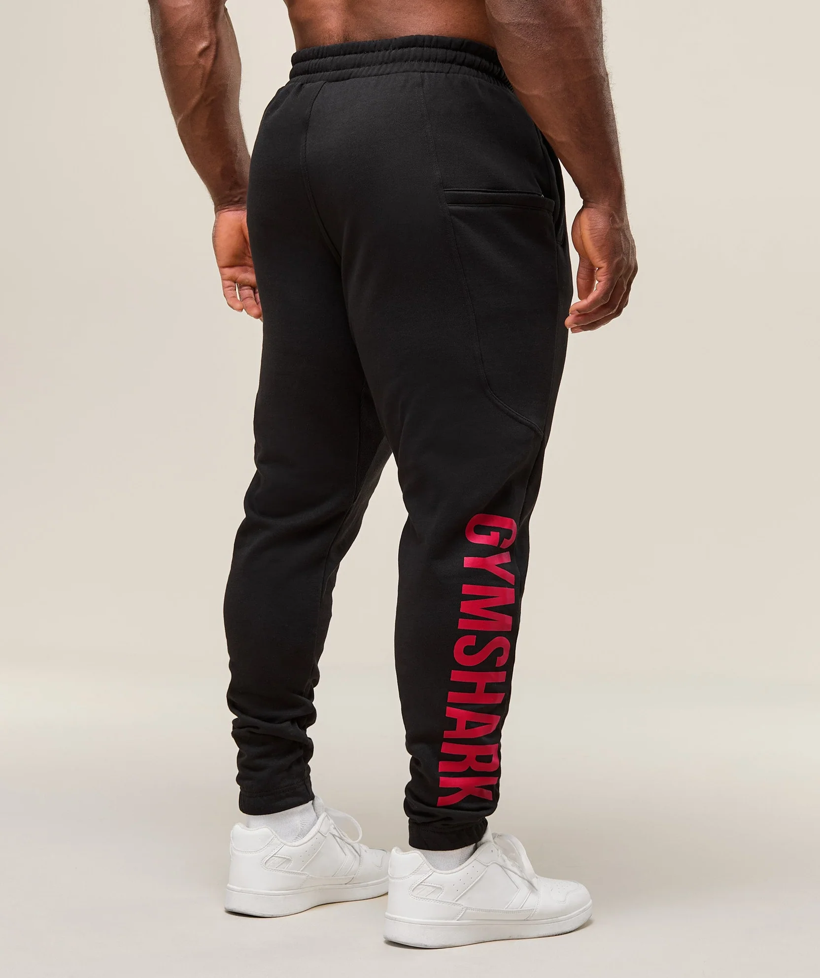 POWER JOGGERS Black&Red // GYMSHARK