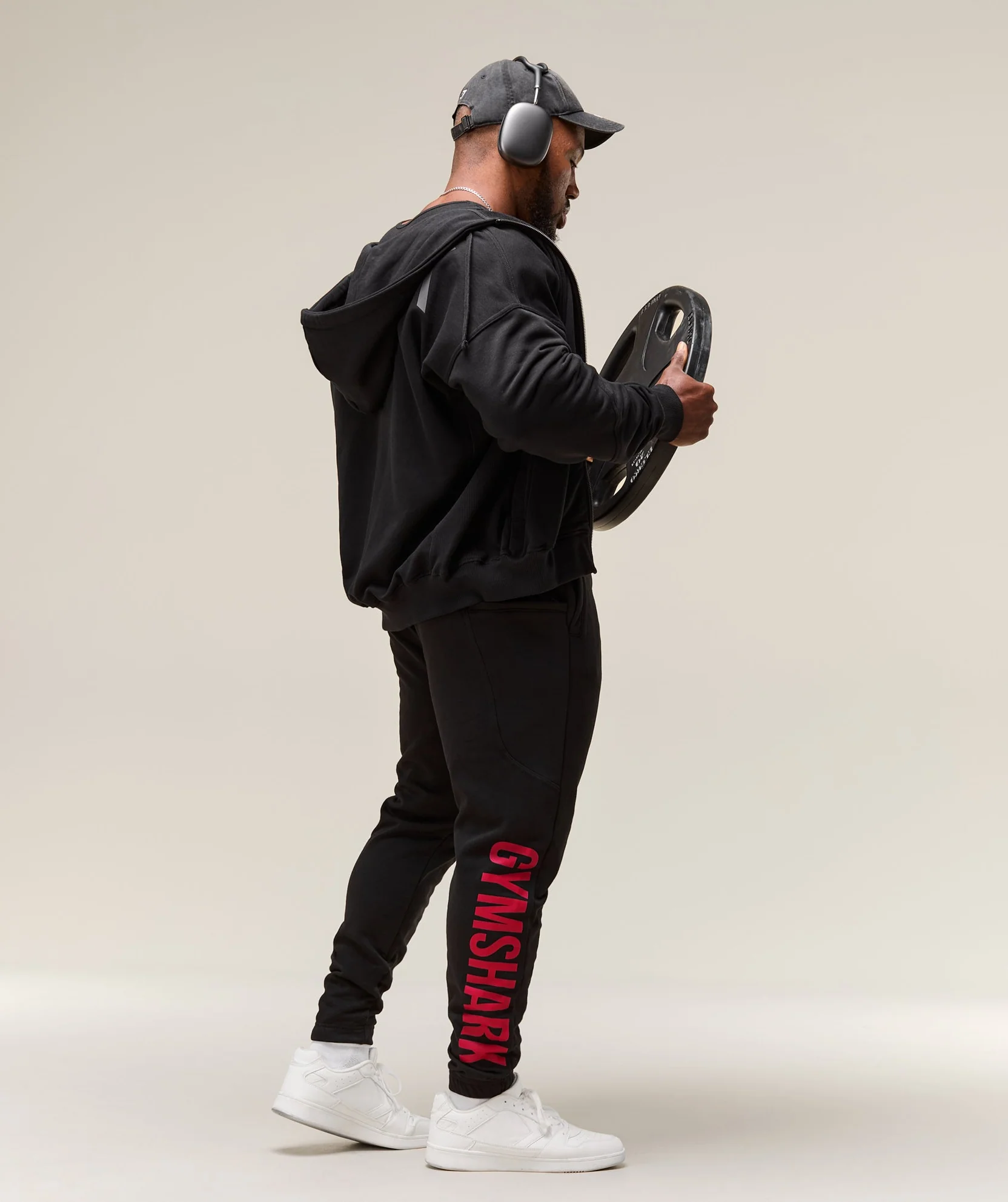 POWER JOGGERS Black&Red // GYMSHARK - Image 3