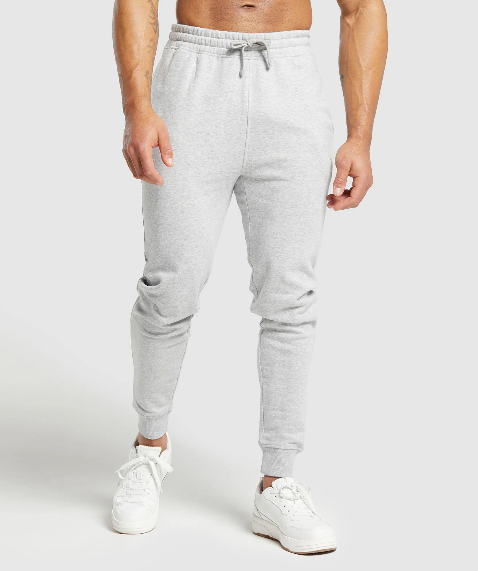 CREST JOGGERS  Grey Marl // GYMSHARK