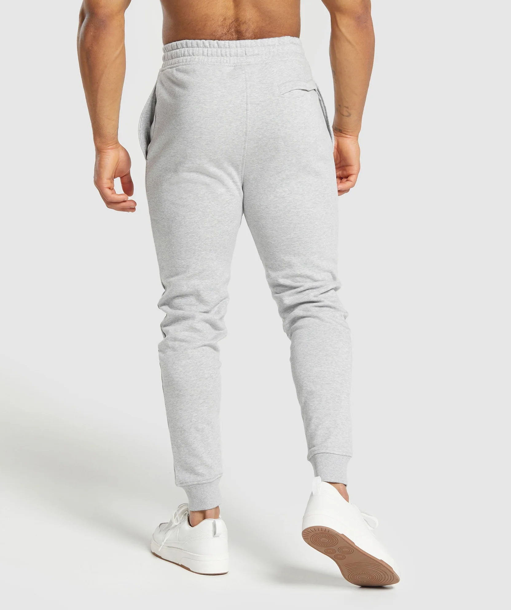 CREST JOGGERS  Grey Marl // GYMSHARK - Image 2